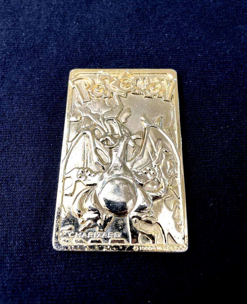 Pokemon 23K ゴールドカードBurger King リザードン 1999 Pokémon 23K Gold Plated Trading Card - #6 Charizard - Burger