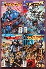 Justice League #23.1 to #23.4 Lenticular 3D covers. NM (DC 2013) 4 x issues