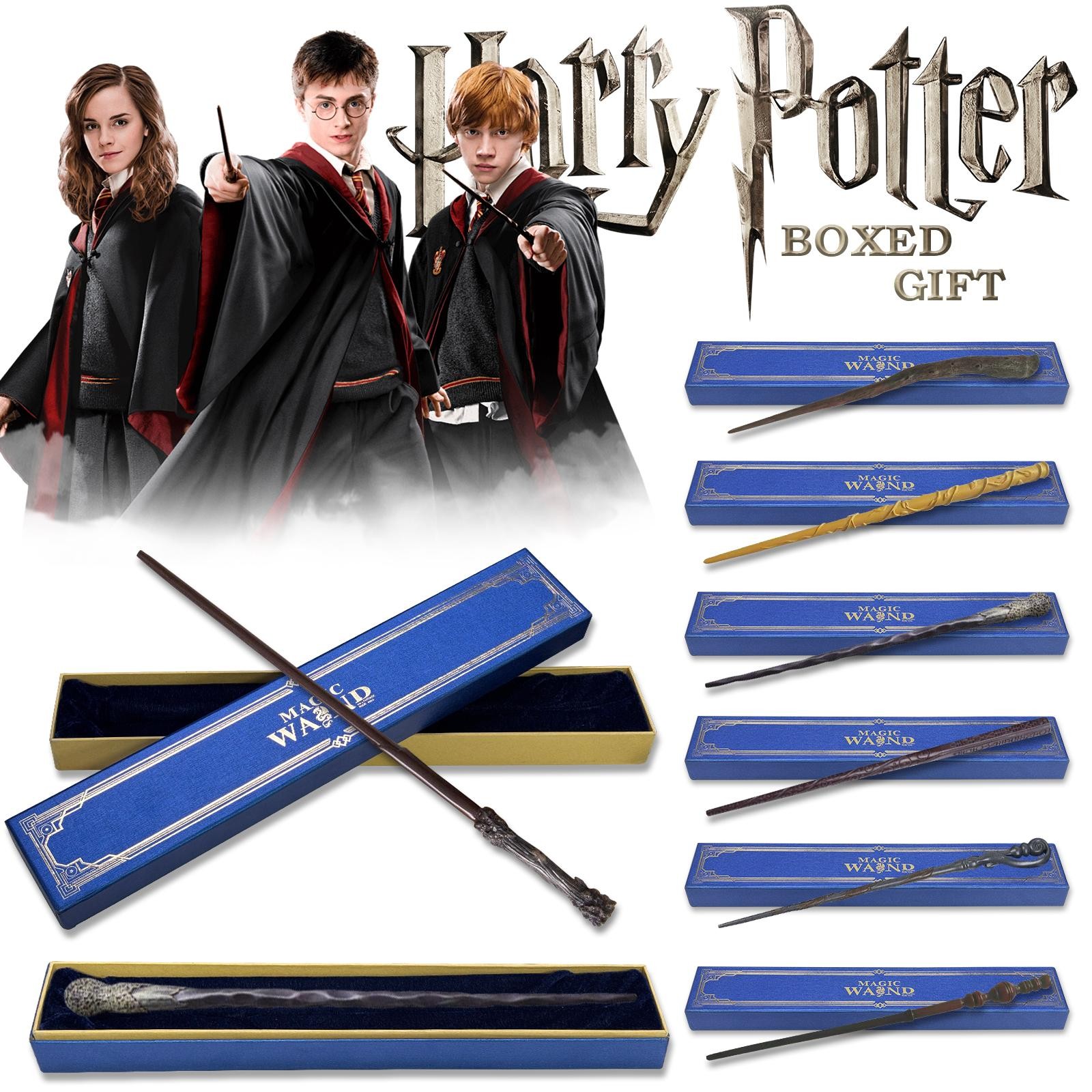 Harry Potter Magic Wand Hermione Dumbledore Luna Wands Cosplay Toy Gifts Boxed u