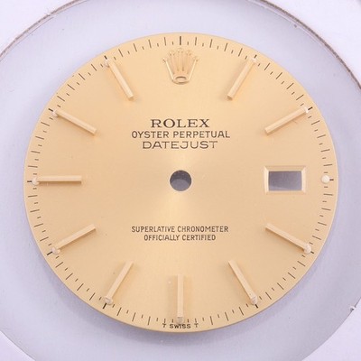 Rolex Mens Datejust 36mm Champagne Stick Dial, T Swiss T, 16013 - 16233 #D41