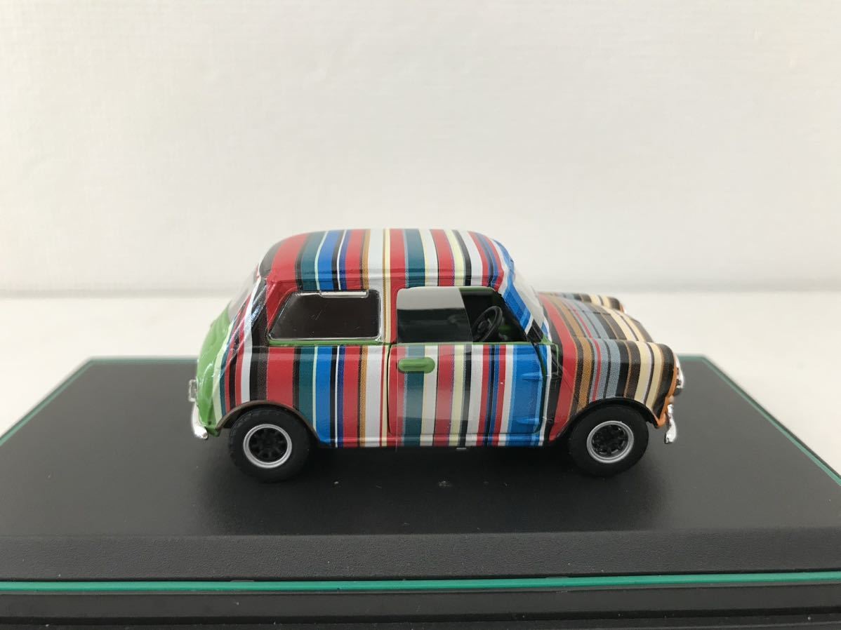 ポールスミス限定　1/43 ミニ•クーパー Paul Smith Custom 1/43 MINI Cooper Multicolor Stripe GB