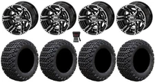 LSI Yukon 10" Golf Wheels Machined 20" X-Trail Tires E-Z-GO & Club Car