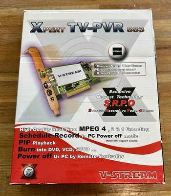 NEW Kworld Xpert TV PVR 883 Vintage MPEG Encoding Record VSTREAM PCI Tuner Board