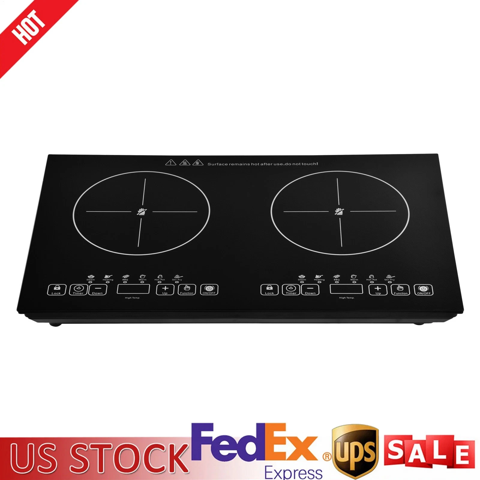 4000W Portable Induction Cooktop Countertop Dual Cooker Burner Stove Hot Plate
Opens in a new window