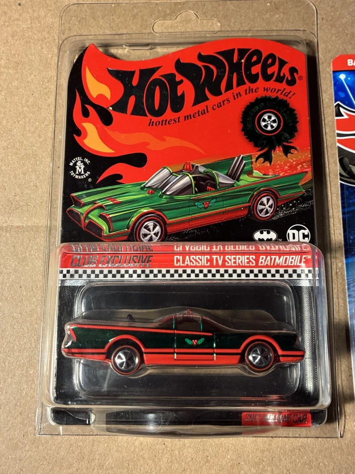 2017 Hot Wheels RLC Holiday Classic TV Series Batmobile 1966 1159/ 6000 W Bonus  - Image 3 of 4