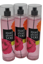 Bath  Body Works Mad About You Fine Fragrance Mist Set of 3 Scratched Bottles 