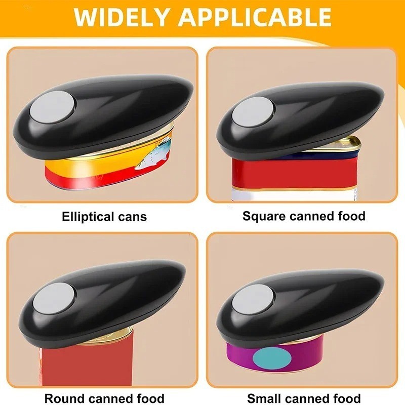 Cooks Professional Electric One-Touch Automatic Can Opener – Battery Powered With Magnetic Lid Holder