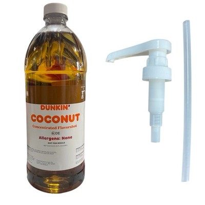 Dunkin Coconut Concentrated Flavourshot With Pump 30 FL / 0.89 L Free Shipping