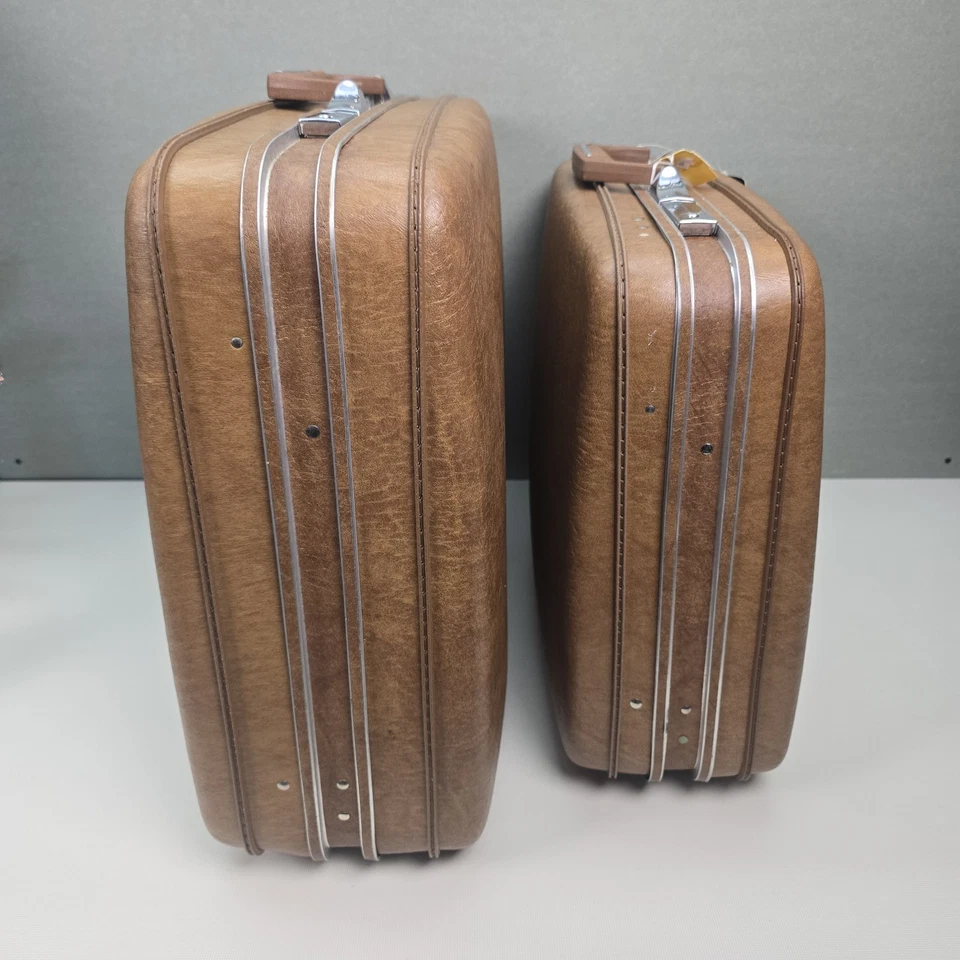 Vtg Starway by Airway Luggage 2pc Set Suitcase Carry-On Weekender NEW W/ TAGS... - Image 3 of 4