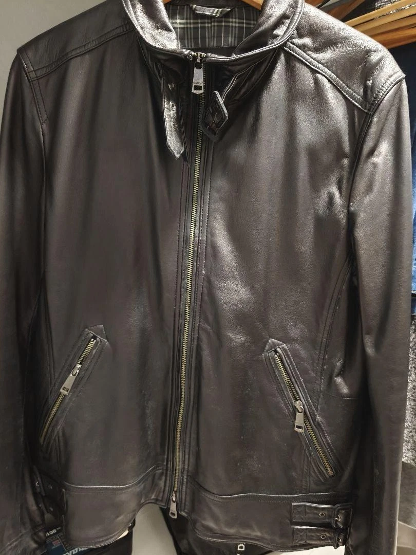 Burberry Leather Outer Shell Coats, Jackets & Vests for Men for