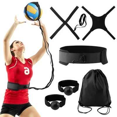 Volleyball Training Equipment Aid,Solo Volleyballs Trainer to Practice Serve,Set