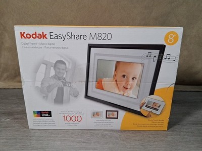 Kodak Easy Share M820 Holds 1000 Photos Videos Music 8'' Screen NEW