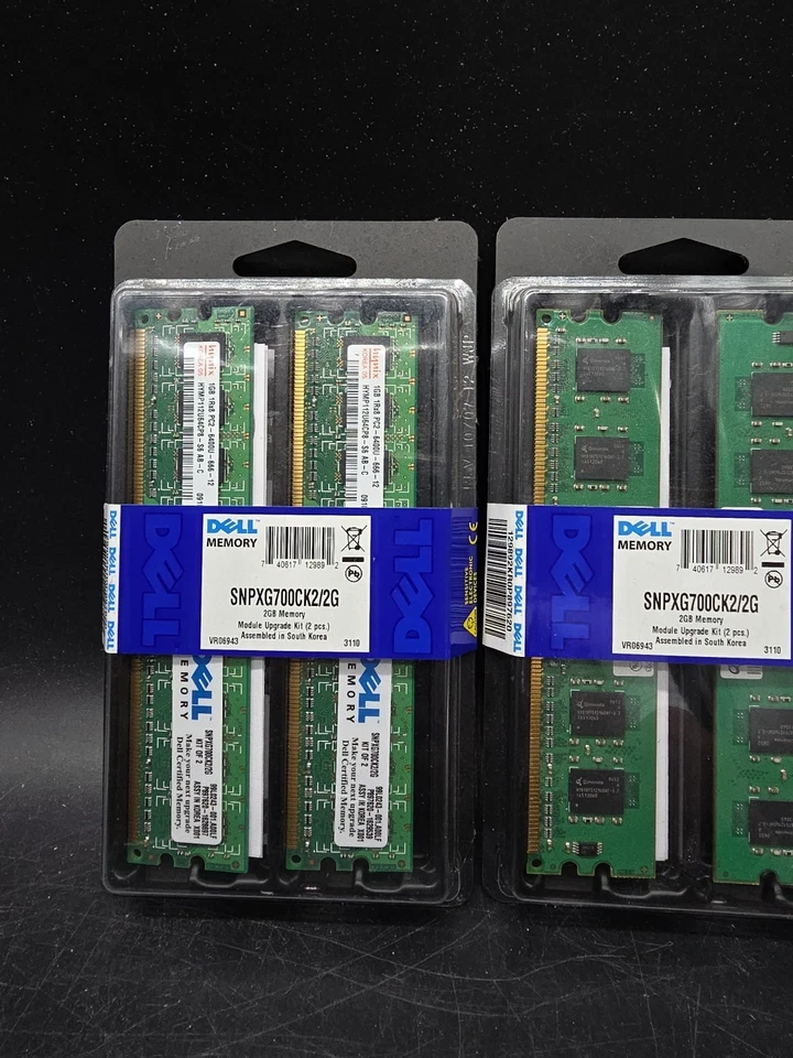 2 NEW DELL SNPXG700CK2/2G 2GB DDR2 SDRAM Memory Module - Image 3 of 4