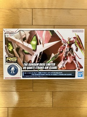 Gundam Base Limited RG 1/144 OO Qan[T] Trans-Am Clear Gundam New