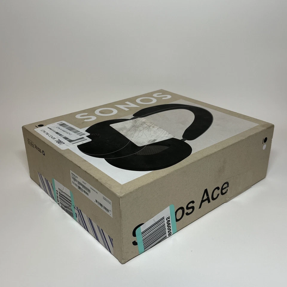 Sonos Ace Auriculares Inalámbricos con Cancelación de Ruido Sobre la Oreja - Negros (Nuevos, Caja Abierta) Foto 3 de 4