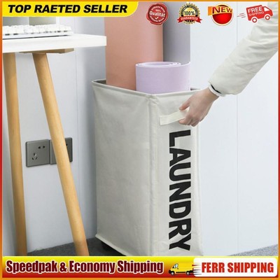 Home Assortment Box Rolling Laundry Basket with Wheels Foldable 15.3x7.4x22.4in