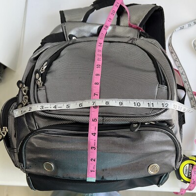 Varsity Cheerleader II Silver Metallic Black LARGE Backpack  display picture 1
