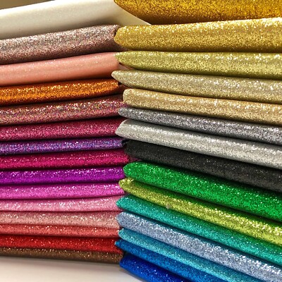 Feiner Glitzerstoff glitzerndes Material Polyester Weihnachten Bastelmaterial UK
