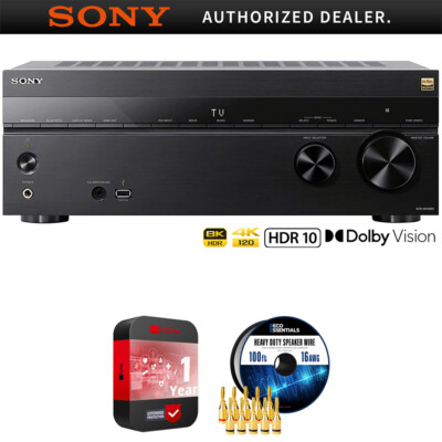 Sony 7.2 ch Home Theater 8K A/V Receiver w/ Accessories + Warranty Bundle