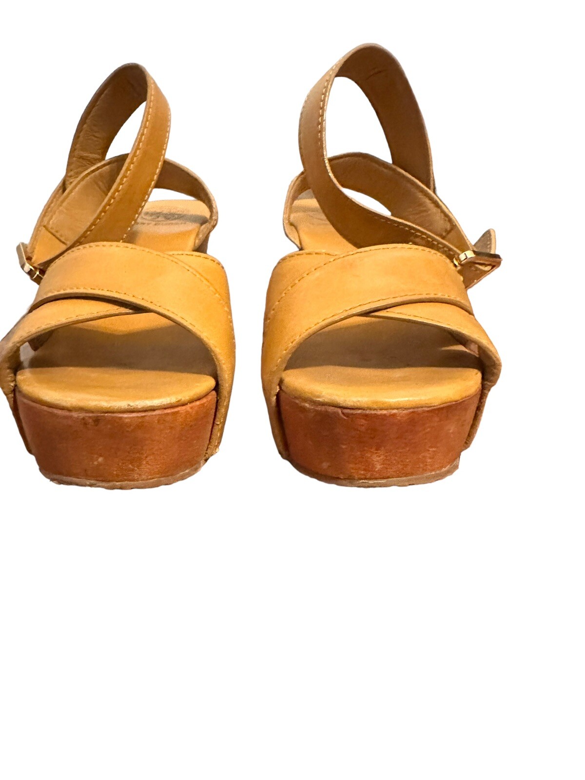 Tory Burch Almita Wood Wedge Platform Sandals Women's… Gem