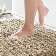 Yimobra Original Luxury Chenille Bath Mat, 32 x 20 Inches, Soft Shaggy and