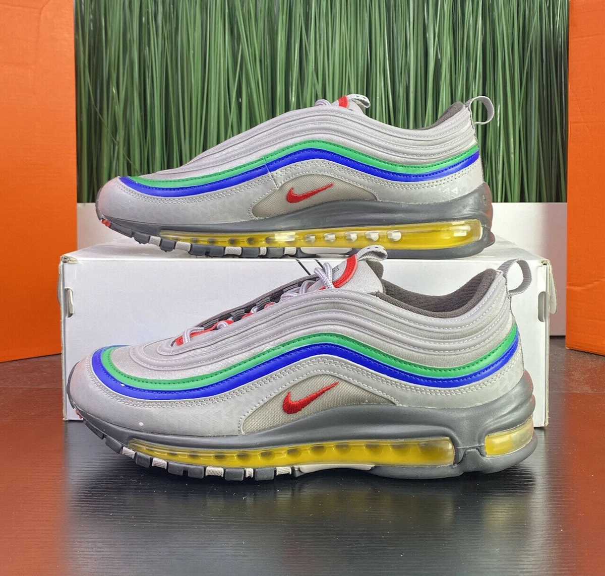 Nike Air Max 97 QS Nintendo 64 Edition Grey Red Mens Shoes CI5012 001 Size  8.5