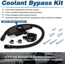 For 07.5 -18 Dodge Ram 6.7L Cummins Rear Cylinders Coolant Bypass Nylon Hose Kit