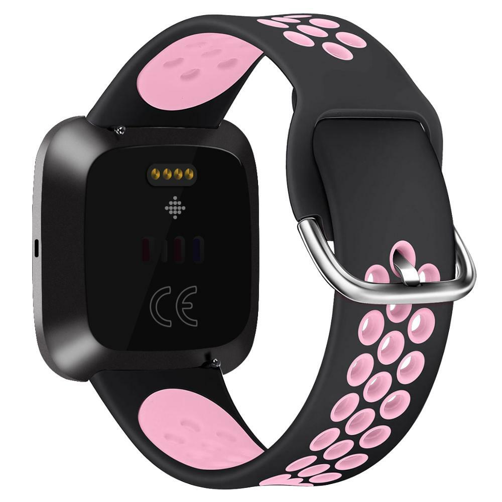 For Fitbit Versa 2/Versa Lite/Versa Replacement Silicone Sport Strap ...