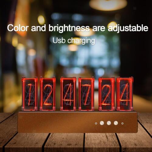 Nixie Tube Clock Variable Color Electronic DIY Digital Alarm Clock for Home - Picture 1 of 8