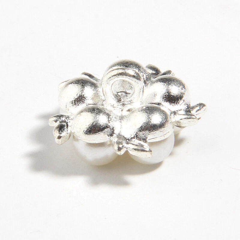 50Pcs 20mm 0.78" Flower Shank Rhinestone Buttons For Wedding Decoration Apparel - Image 3 of 4