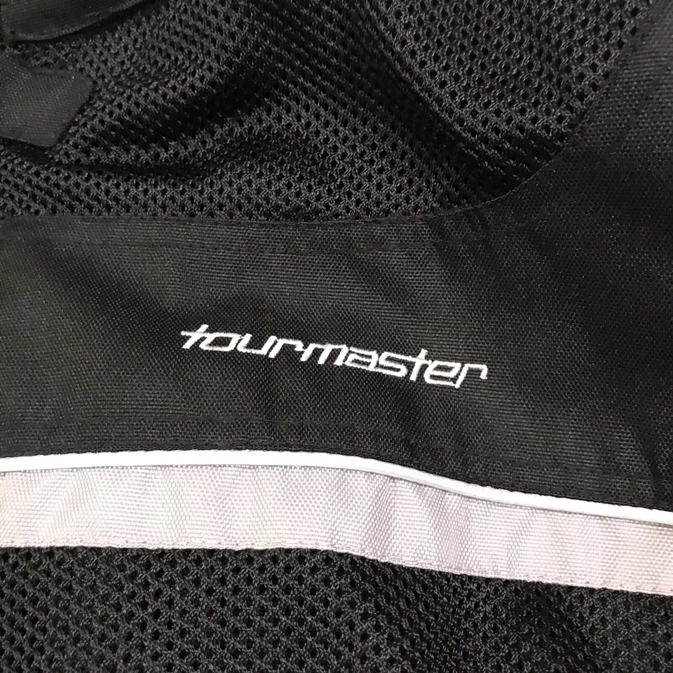 Vintage Tourmaster Draft Armor Motorcycle Jacket Black Reflective Men’s Medium - Image 3 of 4