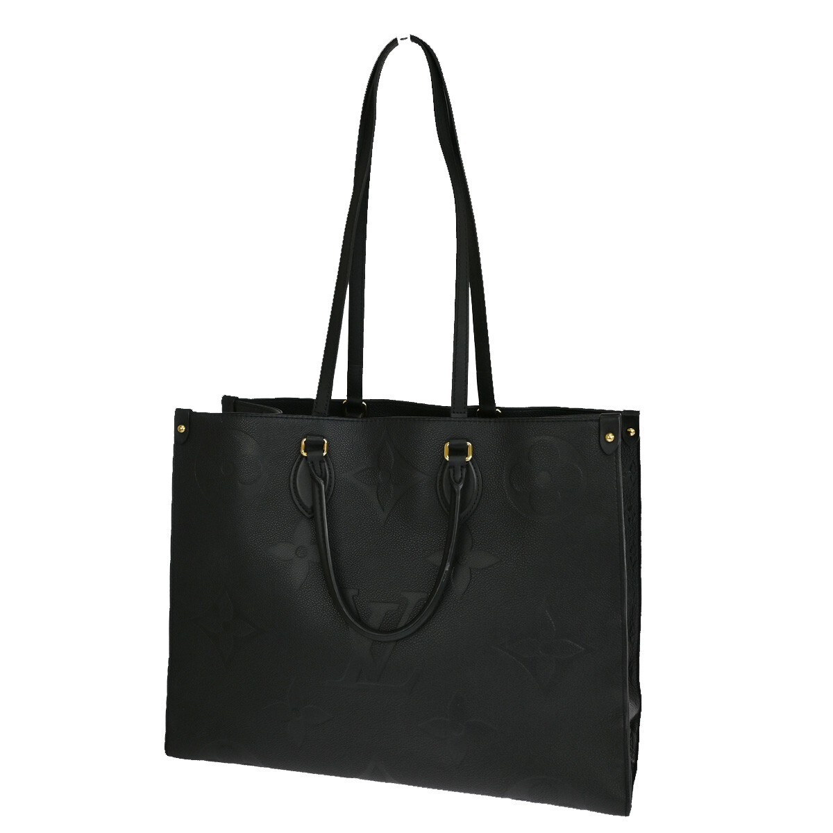Louis Vuitton OnTheGo Red Interior Tote PM Black Leather for sale 