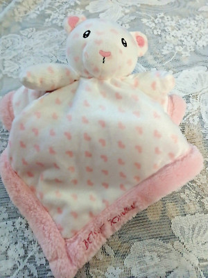 Teddy Bear Security Blanket Betsey Johnson Lovey Bear Pink Hearts Valentine