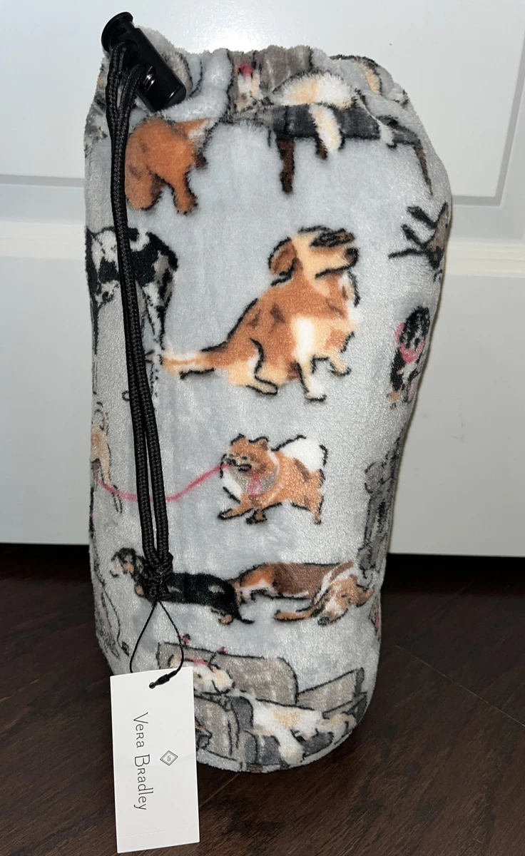 NEW Vera Bradley BEST IN SHOW Pet Blanket In Bag Throw Plush 45x45 NWT