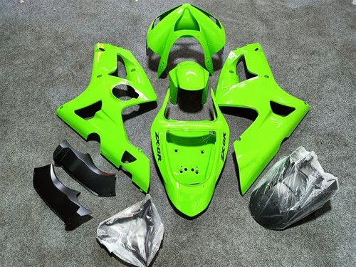Green Fairing Kit for Kawasaki Ninja ZX6R 636 2003-2004 zx6r 03 04 ABS injection - Picture 2 of 3