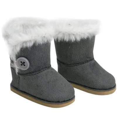 Doll Clothes 18'' Boots Suede Grey Sophia's Fits American Girl Dolls