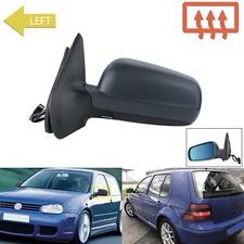 For 97-04 VW Golf IV MK4 Electric Wing Door Mirror Primed Heated Left Hand Side