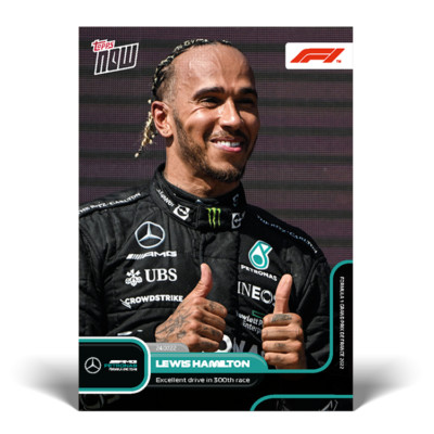 Topps Now Formula 1 2022 - Card 42 - Lewis Hamilton - Mercedes