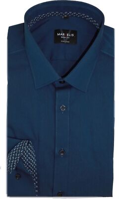 Marvelis Hemd Body Fit uni marine / blau 7514.44.16