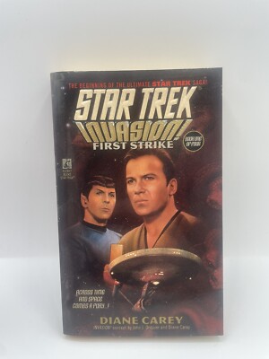 Vintage Star Trek Invasion First Strike Roman Buch Erstausgabe 1996