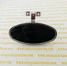 Hot Rod Oval Interior Rear View Mirror - Hinged Mounting Point