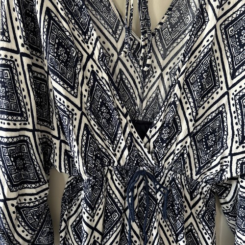 Moda Nova Mameluco Azul Marino/Blanco Talla XL Suelto Mangas 3/4 - Imagen 3 de 7