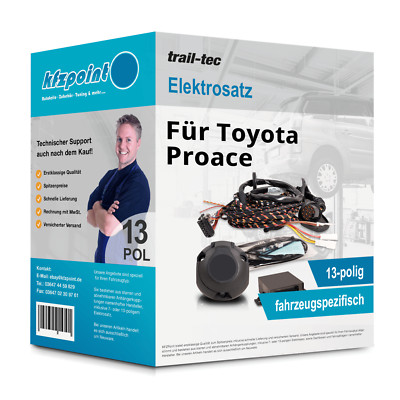 TRAIL-TEC E-Satz 13polig fahrzeugspezifisch passend für Toyota Proace NEU