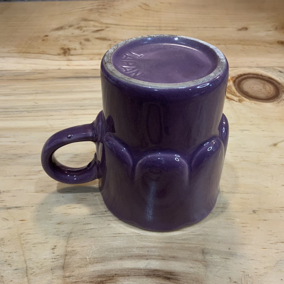 Vintage Coffee Cup Mug MCM Tapered W/3D Drape~Mulberry Japan Vintage Coffee Cup Mug MCM Tapered W/3D Drape~Mulberry Japan