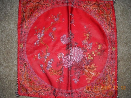 Beautiful Red & Green Pillow Sham/Cushion Cover 1 only - Picture 2 of 3