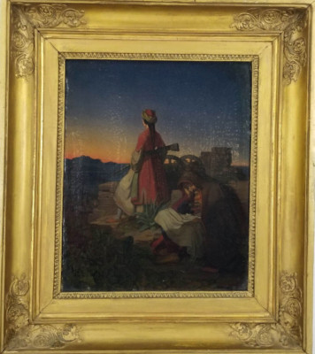 Oil on canvas listed and ascribed to Phillipp von Foltz, German (1825-1877)