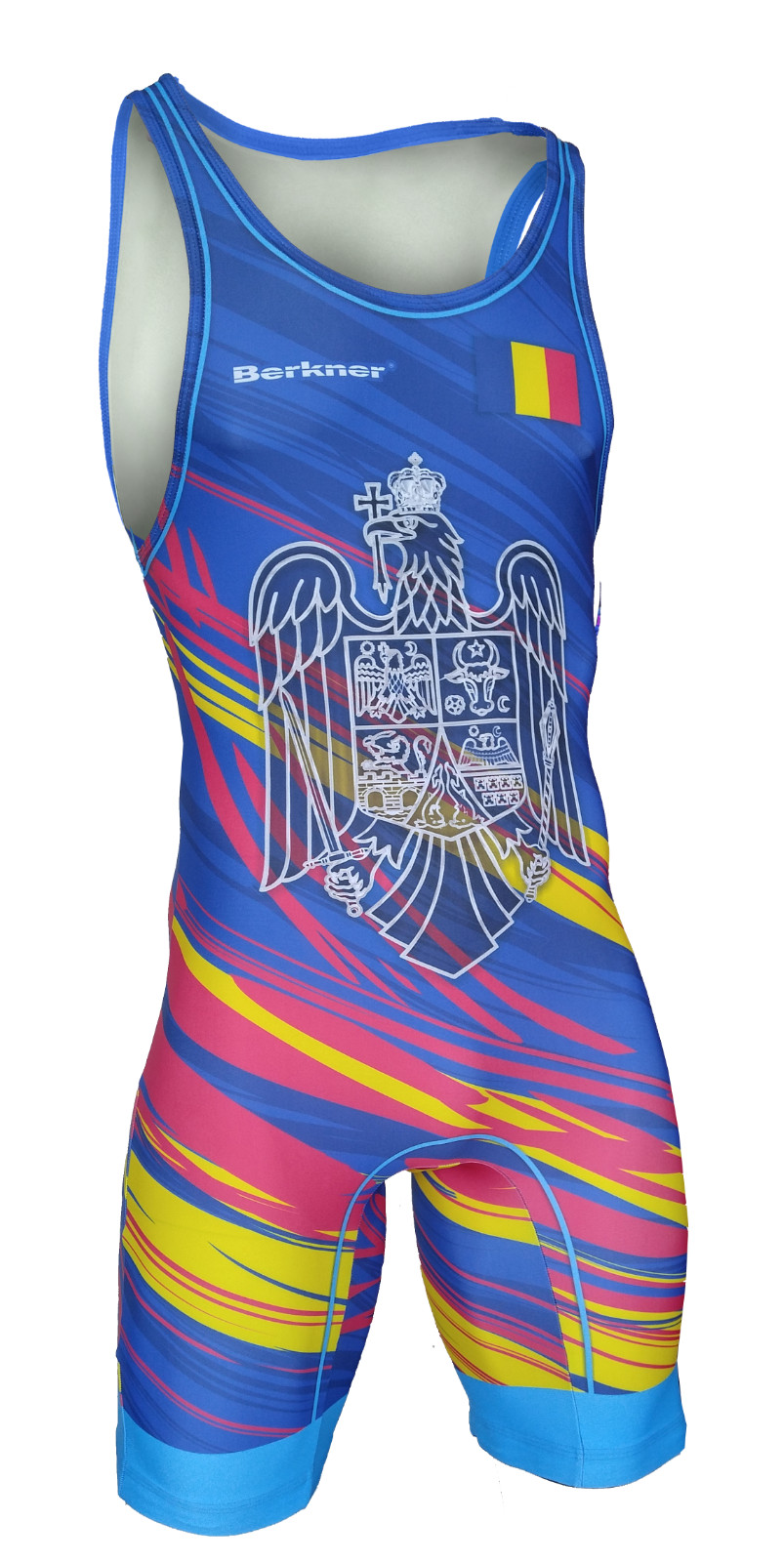 Мужская РУМЫНСКАЯ борцовская майка BERKNER Wrestler Jersey Представитель UWW 13590₽