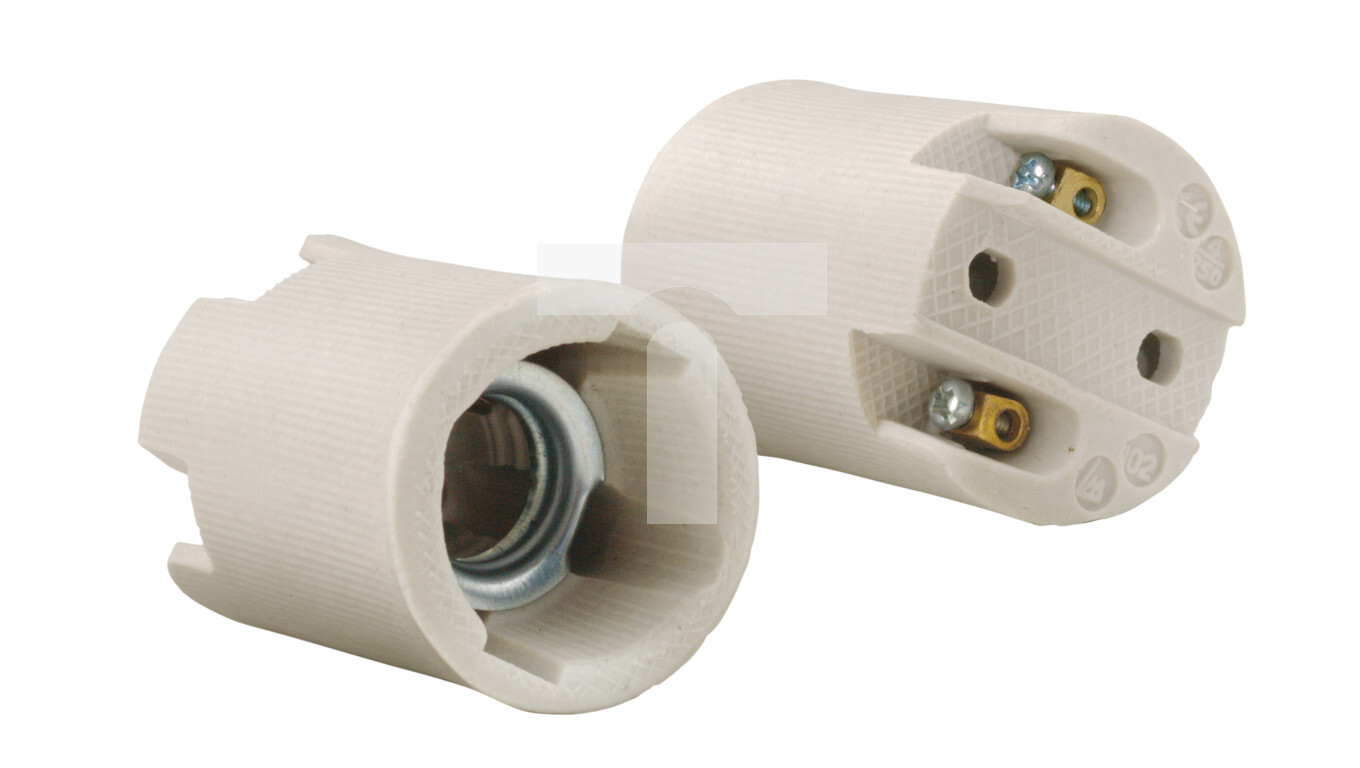 Ceramic socket E14, white /T2UK