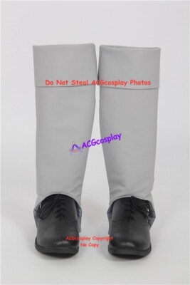The Undertaker cosplay shoes cosplay boots acgcosplay black and grey puleather