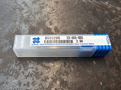 Qty 1 OSG .117'' 2.98mm Ø 1.9'' OAL Screw Machine Length HSS-E TiN Drill 8595298